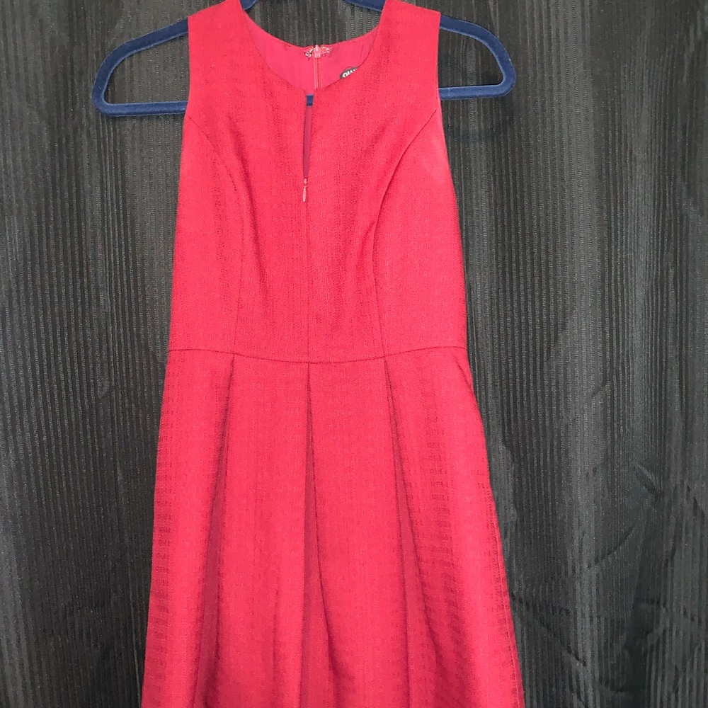 Deep crimson dress with pockets
